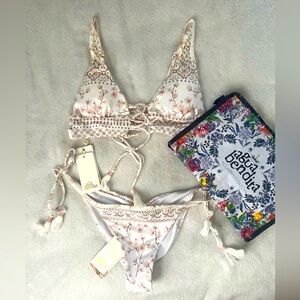 Agua Bendita Two Piece Bikini , size M NWT